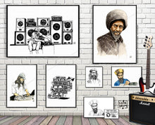 Charger l'image dans la galerie, Textiles bio personnalisés sistadrum.com accessoires reggae argile céramique roots artistes portraits toile local biologique