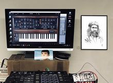 Charger l'image dans la galerie, Dub Judah Chanteur Compositeur bassiste roots roots&culture reggae music Afrique A4 art dessin stylo bille Sista Drum