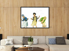 Charger l'image dans la galerie, Girls power grand format toile peinture gouache danse rasta roost rock roots&culture afrique sound system reggae