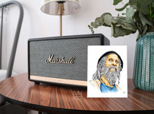 Charger l'image dans la galerie, Carte postale cedric myton  Afrique Rasta Compositeur Chanteur Jamaique SOund system music reggae Roots Roots&Culture Peinture Gouache dessin Portrait Art