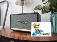 Charger l'image dans la galerie, Jah Observer Mc Selector Austin Palmer  Sound System 10x15 Musicien Rasta Afrique Jamaique Unité Noir Blanc Dessin Portrait Reggae Roots Roots&Culture Cartes postales