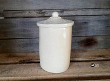 Charger l'image dans la galerie, Poterie terre argile blanche émail sababou sistadrum.com pot alimentaire décoratif fait main