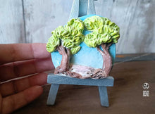 Charger l'image dans la galerie, Paysage terre émail artisans céramique modelage atelier sababou sistadrum.com artisans fait main tableau tréteaux