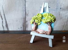 Charger l'image dans la galerie, Paysage terre émail artisans céramique modelage atelier sababou sistadrum.com artisans fait main tableau tréteaux