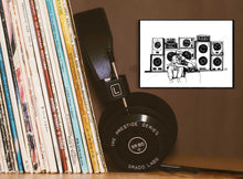 Charger l'image dans la galerie, Soundman carte postale illustration sound system sista drum