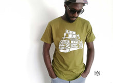 Charger l'image dans la galerie, tee shirt tshirts t-shirts tee-shirts kaki bus taxi sénégal sista drum