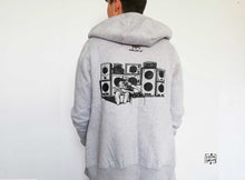 Charger l'image dans la galerie, Veste zippé à capuche grise personnalisé dessin sista drum