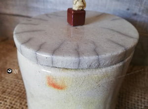 boite céramique Raku Enjoy sistadrum atelier sababou modelage terre émaillée