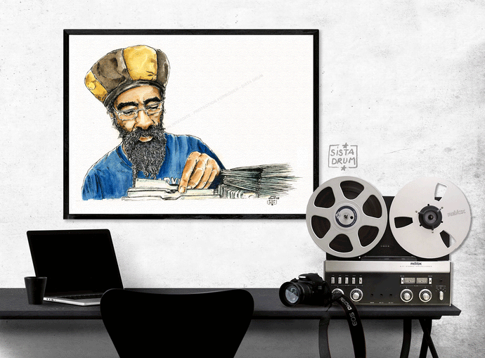 Jah ObserverMusic Reggae Roots&Culture Elders Anciens Toile Gouache portraits Grand format 