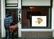 Charger l&#39;image dans la galerie, UK PRINCIPAL Douglas Sparks dessin gouache reggae Dub Reggae Roots Portrait 
