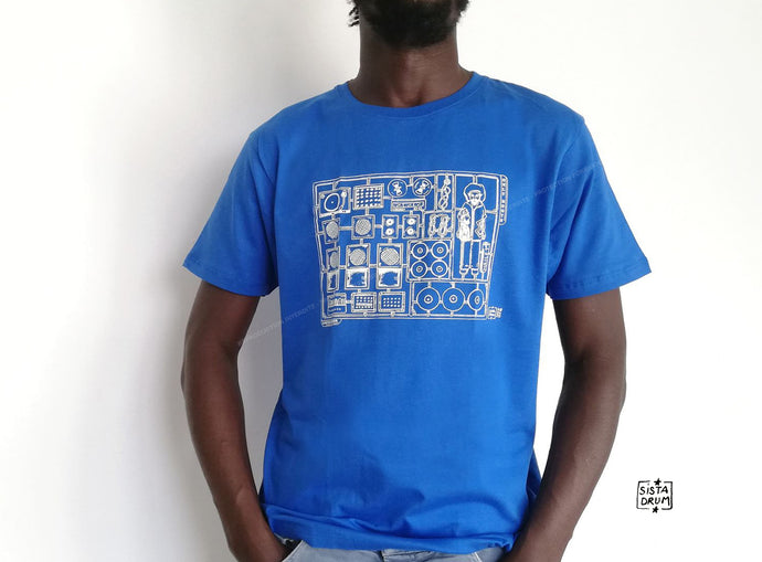 Only Roots tshirt tshirts teeshirt teeshirts bleu reggae sound system 